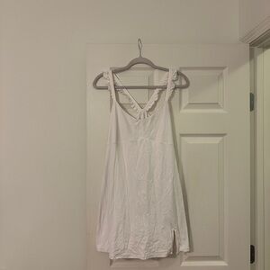 White Sleeveless Tennis Dress